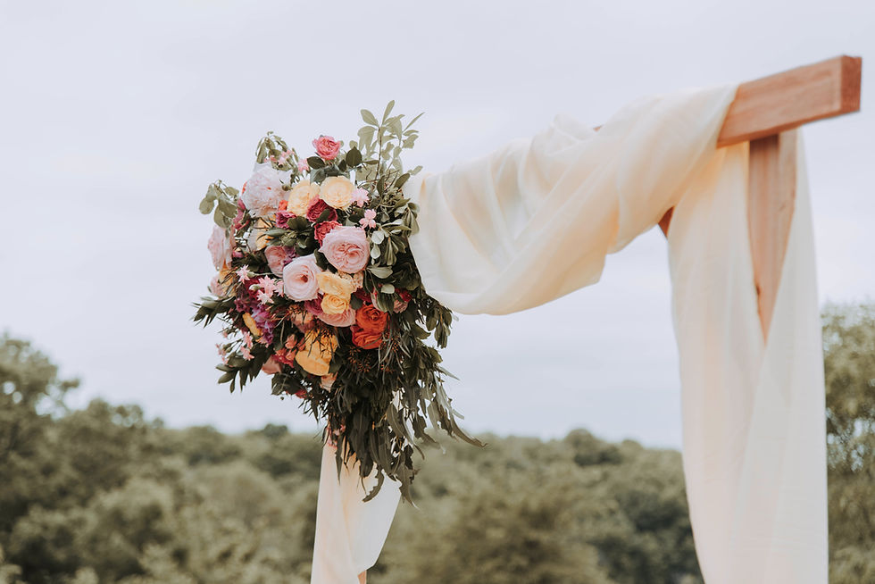 Wedding floral arch decor